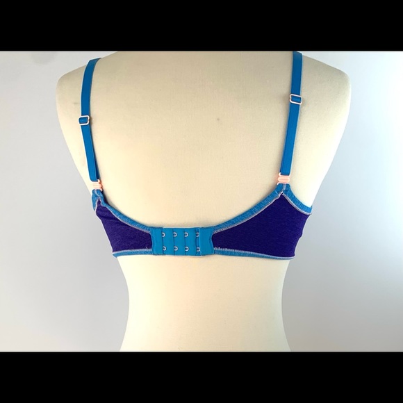 Victorias Secret lightly padded in royal purple and teal trim size 36D - Picture 2 of 5